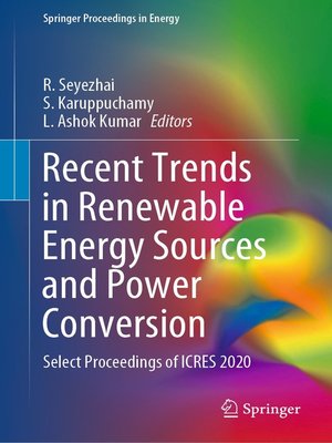 cover image of Recent Trends in Renewable Energy Sources and Power Conversion